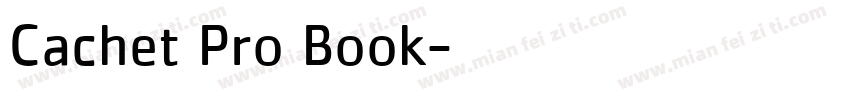 Cachet Pro Book字体转换